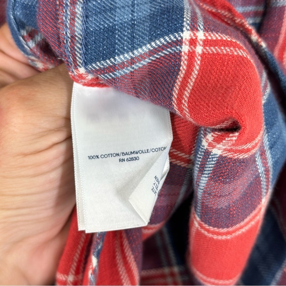 Lands End plaid button down shirt - Picture 4 of 5